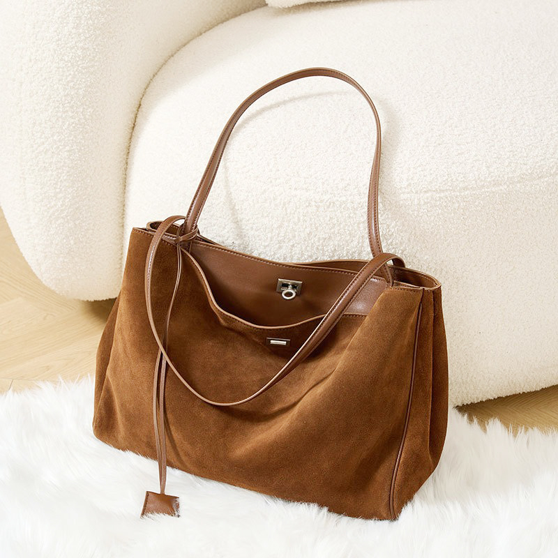 Luxury Bags Tote - Tas Tote Kulit Sapi Matte Lapisan